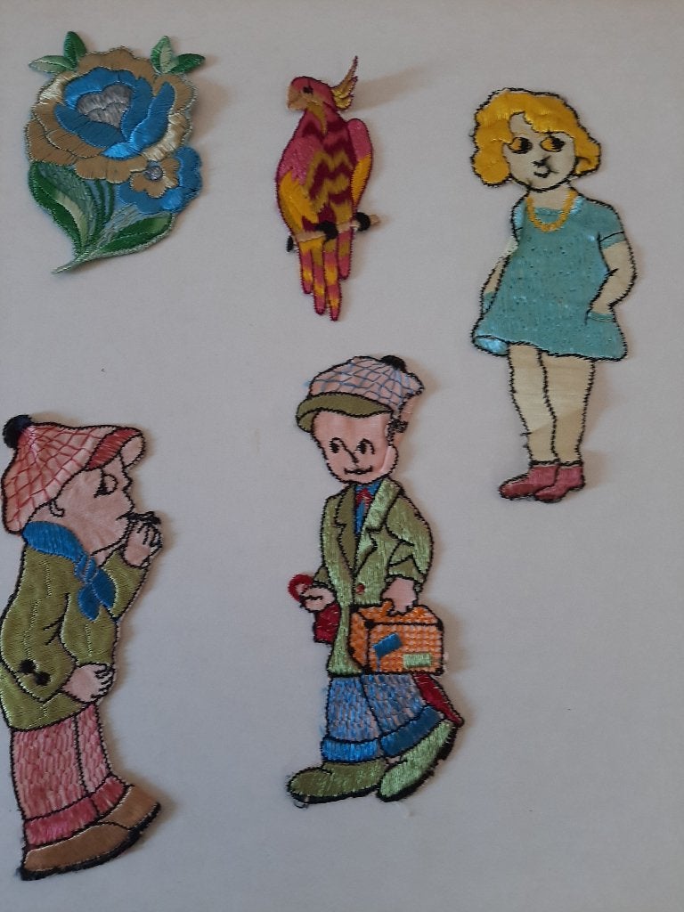 Stoffen figuren, Hobby en Vrije tijd, Stoffen en Lappen, Gebruikt, Meerkleurig, Ophalen of Verzenden, Katoen