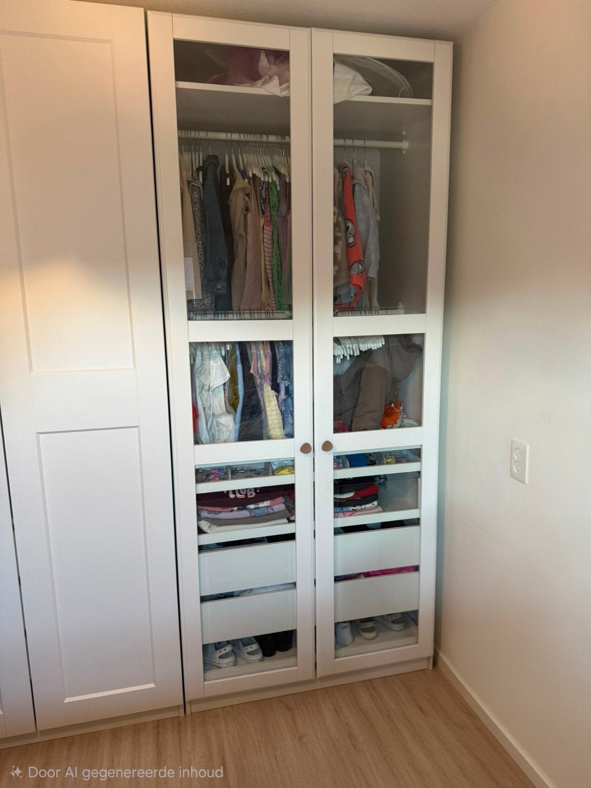 Ikea TYSSEDAL Deur wit/glas 50x229 cm - 2 stuks helemaal z.g, Ophalen, Minder dan 50 cm, 200 cm of meer, 25 tot 50 cm
