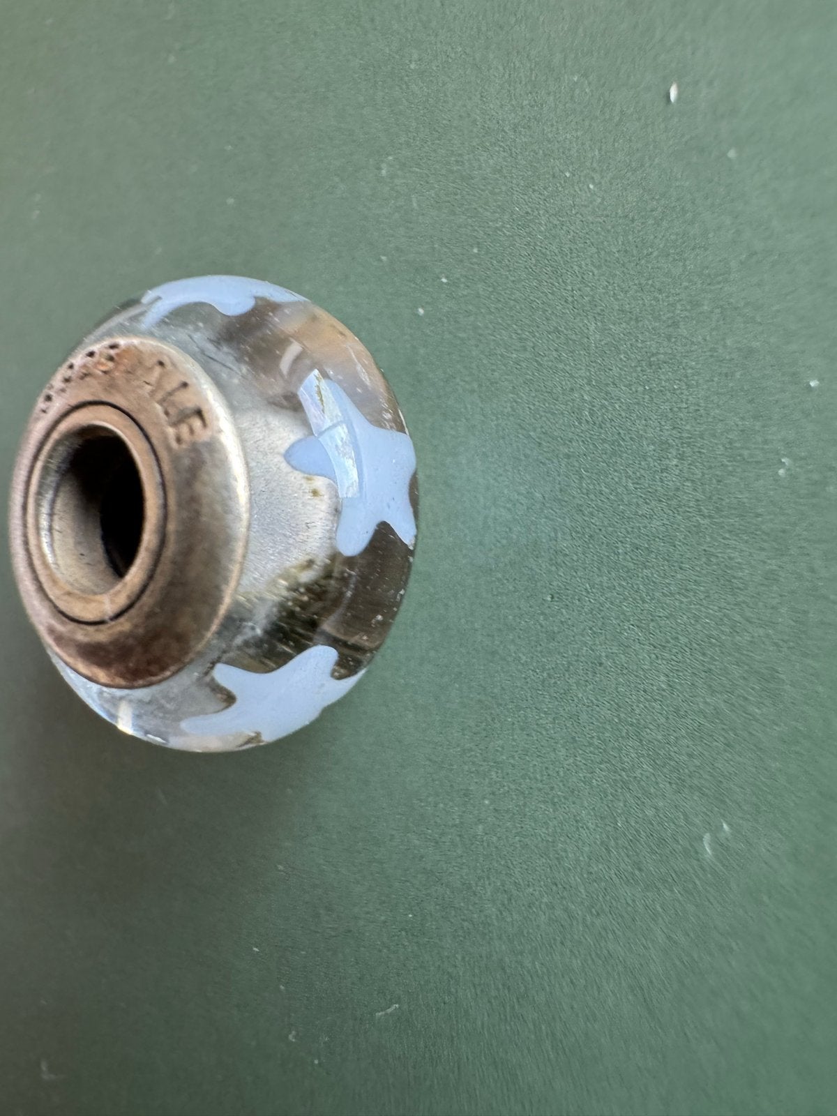 Pandora bedel glas met sterren - Zo goed als nieuw, Glas of Kristal, Pandora, Ophalen of Verzenden, Zo goed als nieuw
