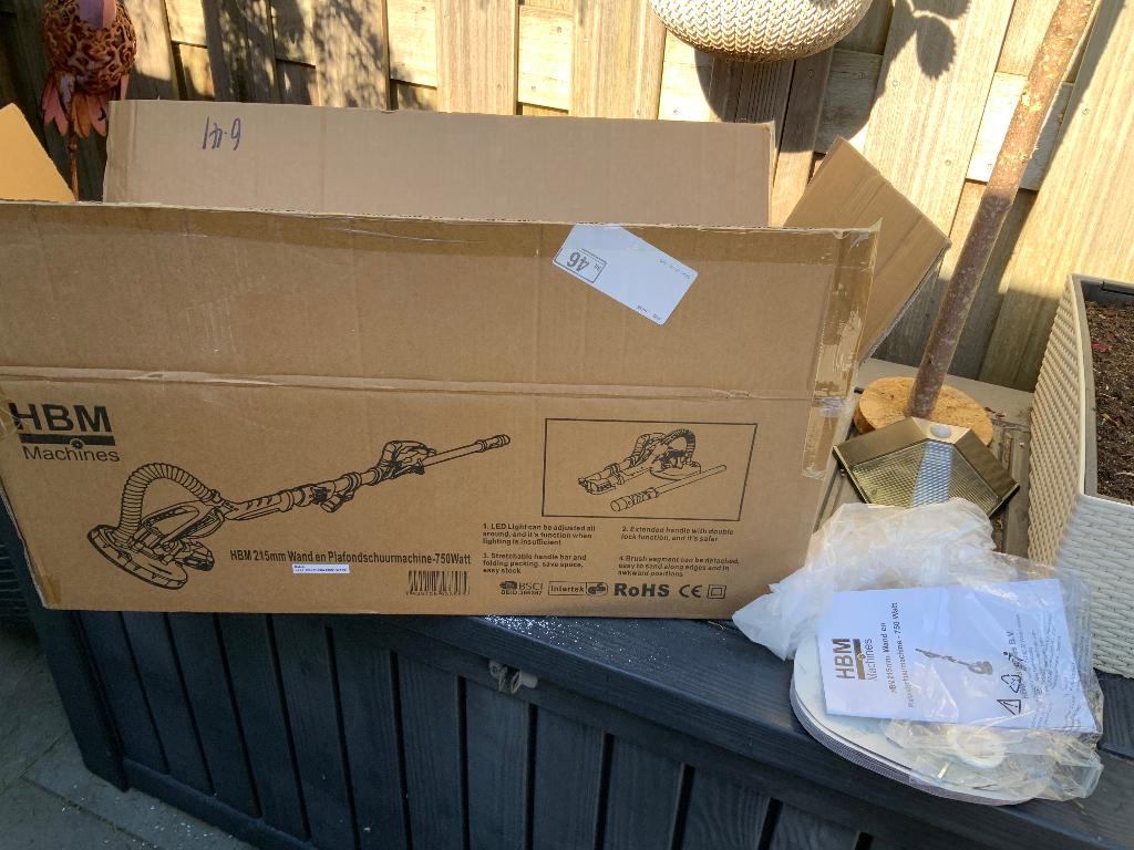 Wand plafond schuurmachine, Doe-het-zelf en Verbouw, Gereedschap | Schuurmachines, Ophalen, Gebruikt, Minder dan 600 watt, Vlakschuurmachine