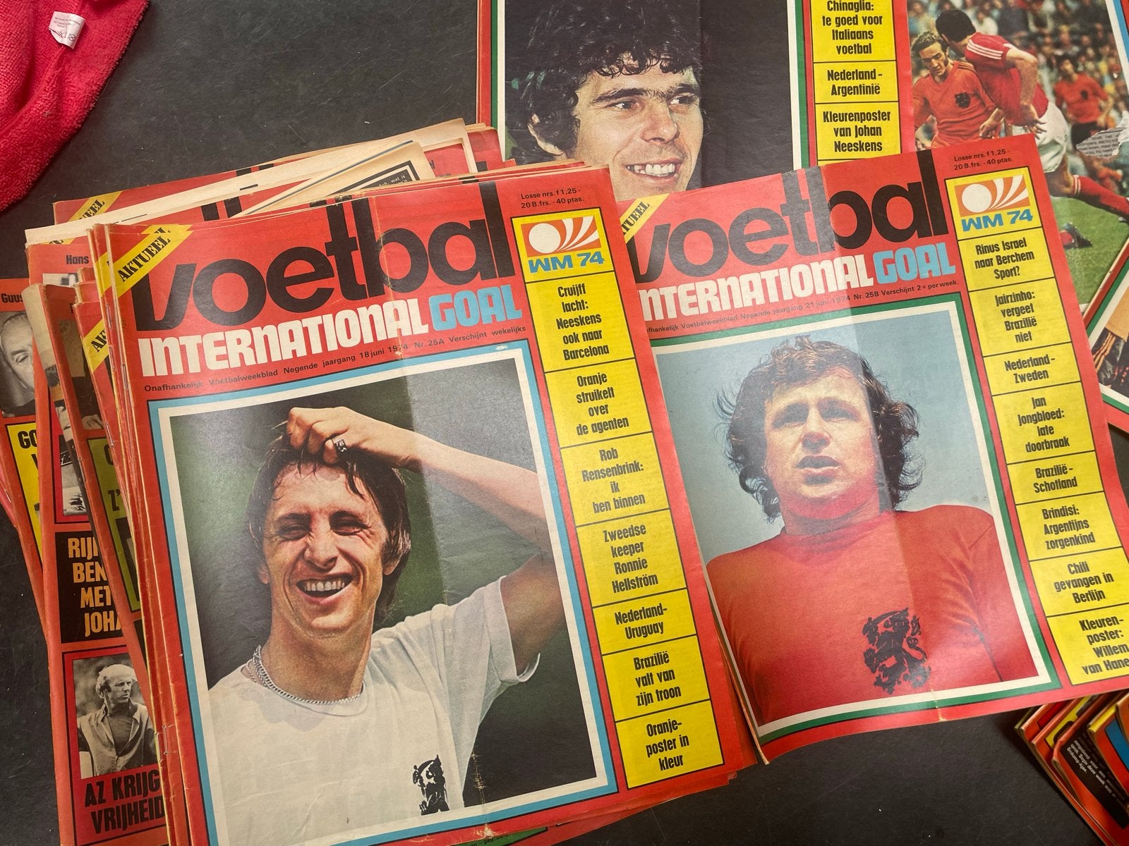 Voetbal International Goal WM 74 - Vintage Magazine Collecti, Boeken, Ophalen, Gelezen, Sport en Vrije tijd