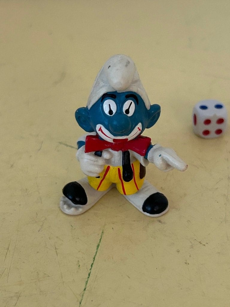 Schleich Smurf Clown vintage 1980 20033 Peyo Portugal, Shop@schleich-s.com, Ophalen of Verzenden, Am Limes 69, 73527 Schwäbisch Gmünd, Duitsland