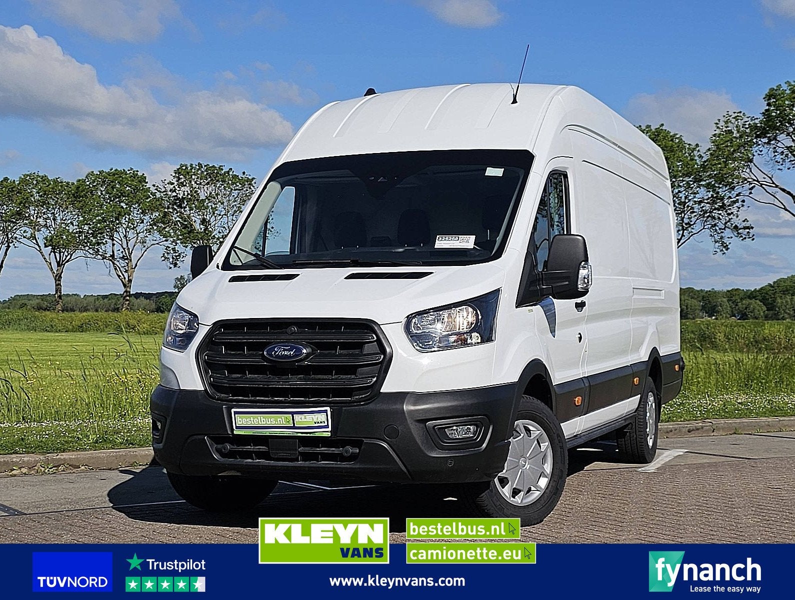 FORD TRANSIT 2.0 l4h3 rwd trekhaak, Auto's, Achterwielaandrijving, Euro 6, 4 cilinders, Wit