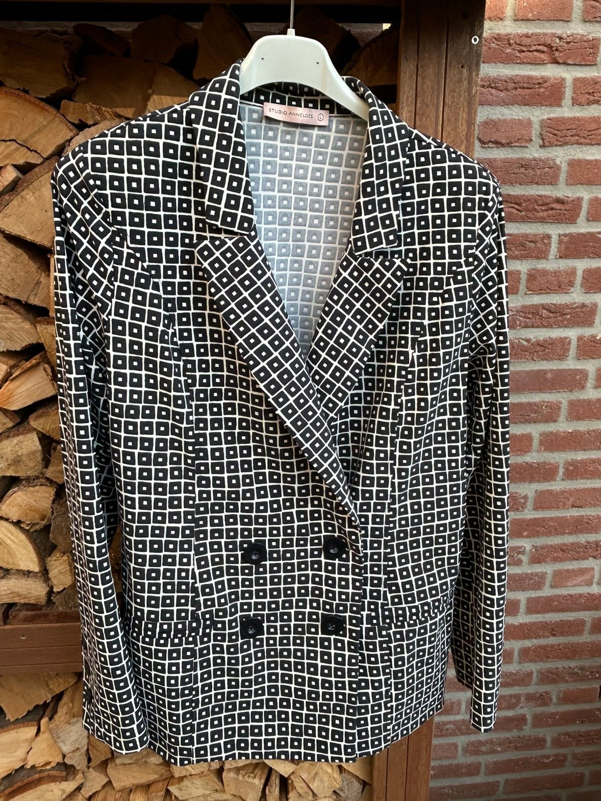 Studio Anneloes blazer mt L, Ophalen of Verzenden, Zo goed als nieuw, Maat 38/40 (M), Blauw