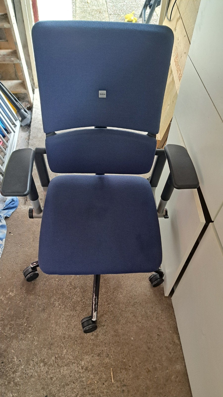 Steelcase Bureaustoel - Ergonomisch en Comfortabel, Ophalen, Gebruikt, Blauw, Bureaustoel