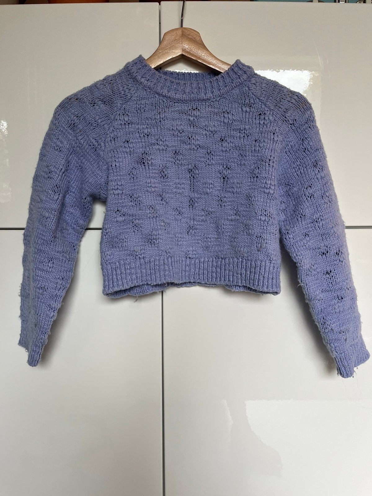 Lila cropped trui name it maat 140, Ophalen of Verzenden, Gebruikt, Meisje, Trui of Vest