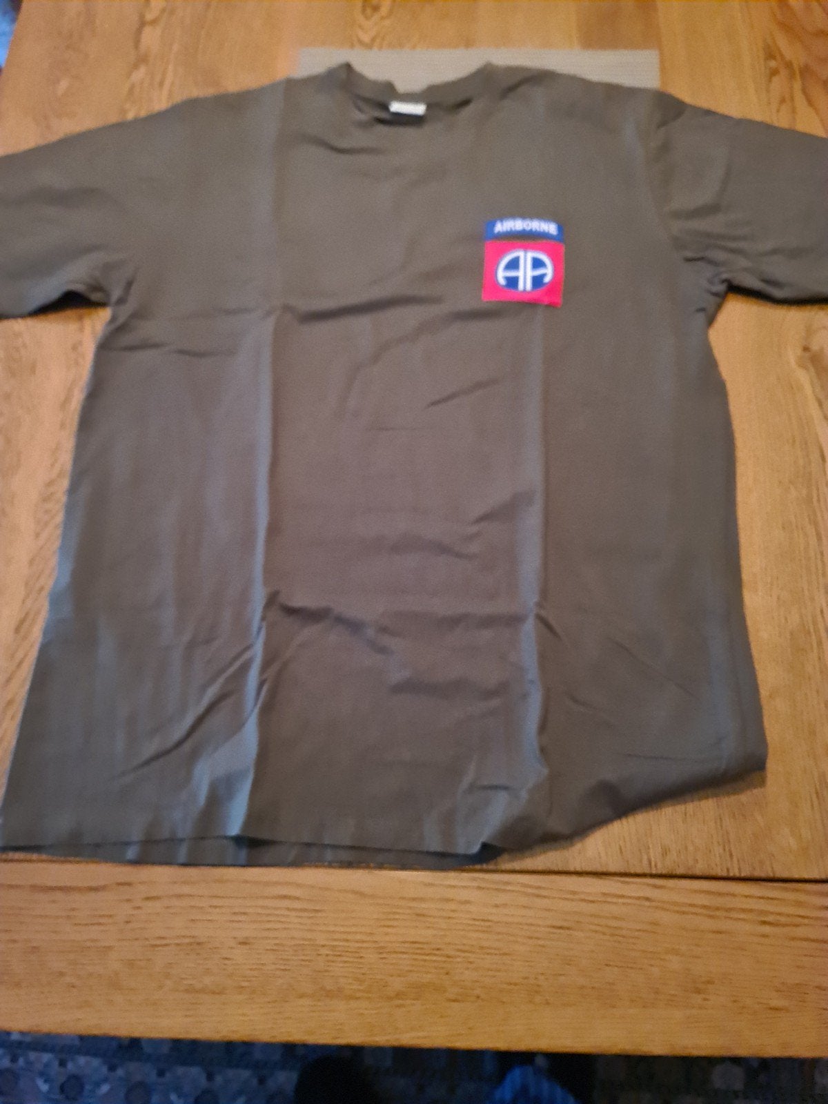 T-shirt 82nd Airborne Militaire Fostee Legergroen Maat XL, Maat 56/58 (XL), Ophalen of Verzenden, Fostee, Gedragen