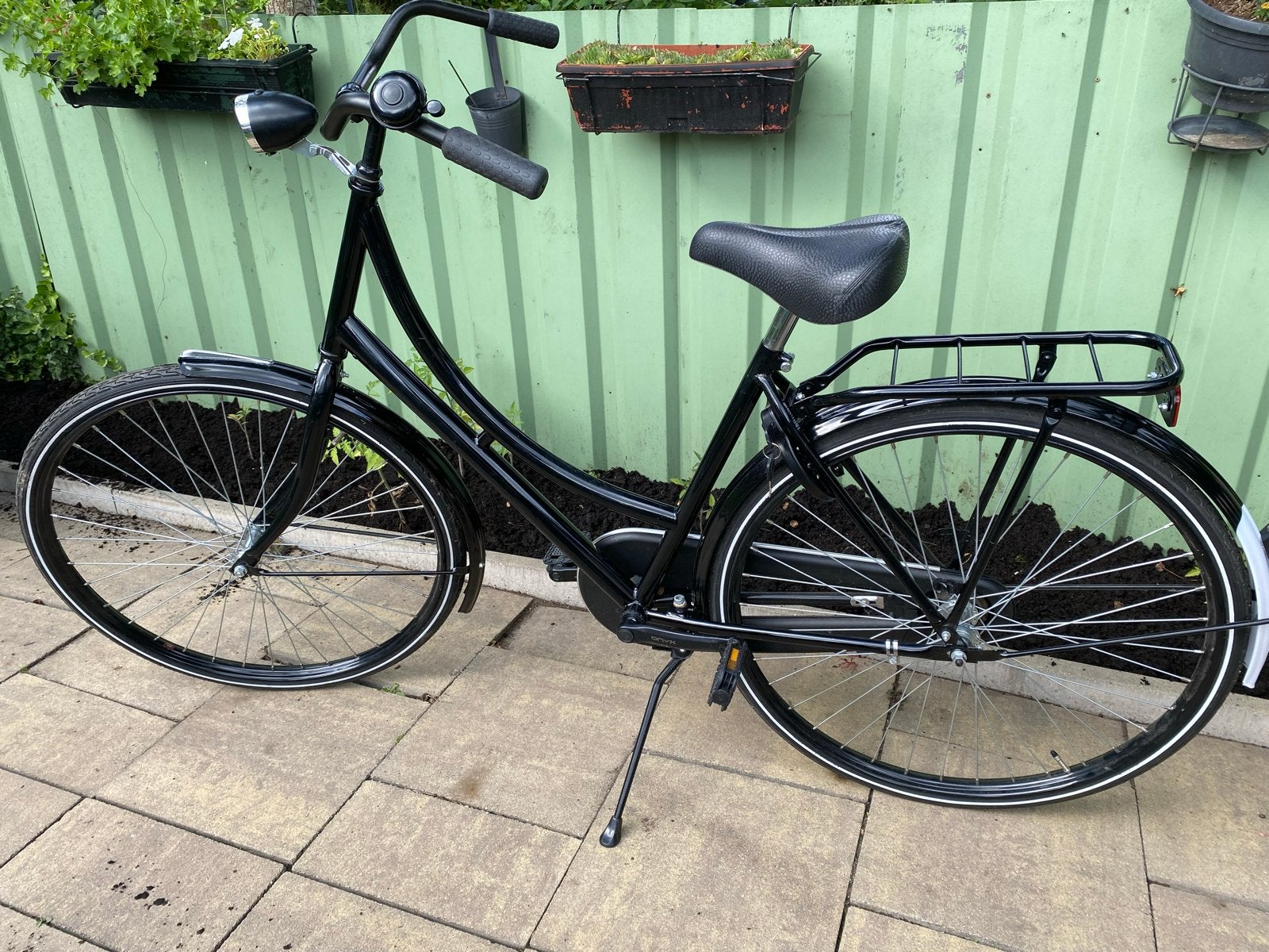 Zwarte damesfiets met lage instap en terugtraprem, Fietsen en Brommers, Fietsen | Dames | Damesfietsen, Terugtraprem, 50 tot 53 cm