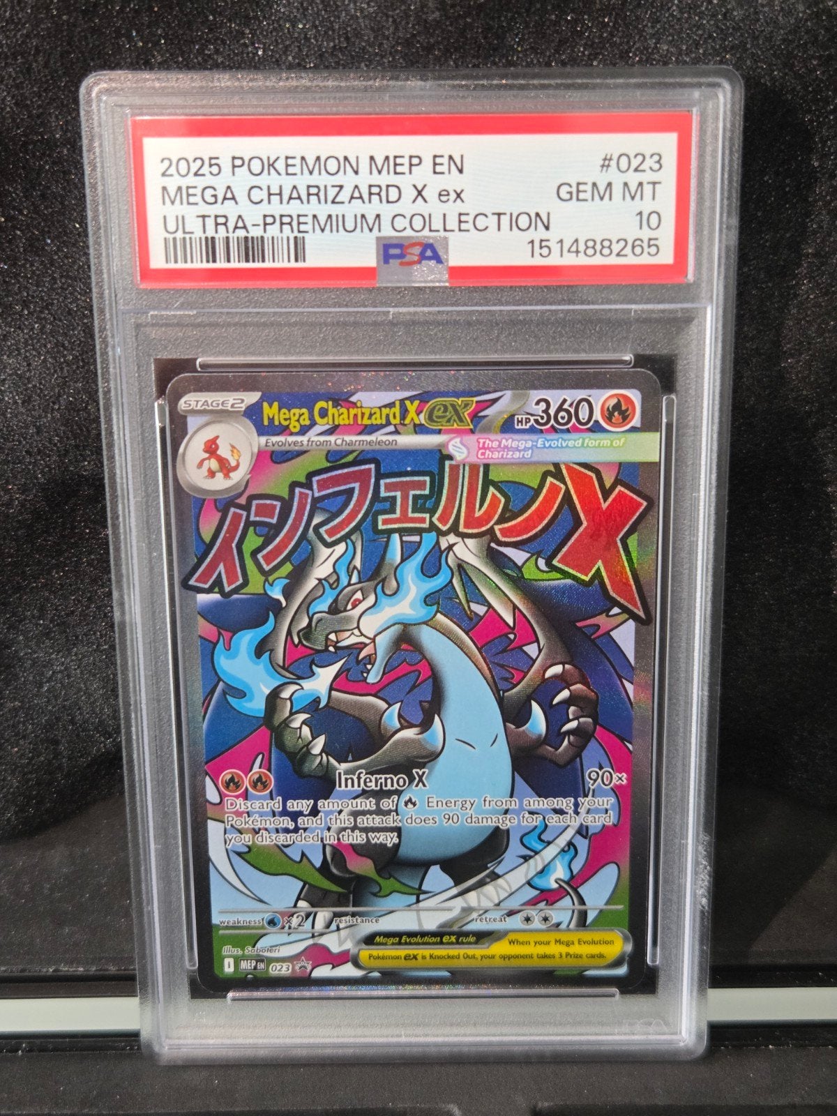 PSA 10 - Mega Charizard #023 (2025 Mega Charizard UPC Promo), Ophalen, Zo goed als nieuw