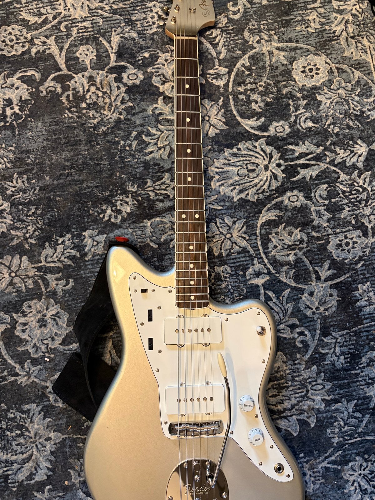 Fender Jazzmaster MIJ Inca Silver Limited Edition, Ophalen, Gebruikt, Solid body, Fender