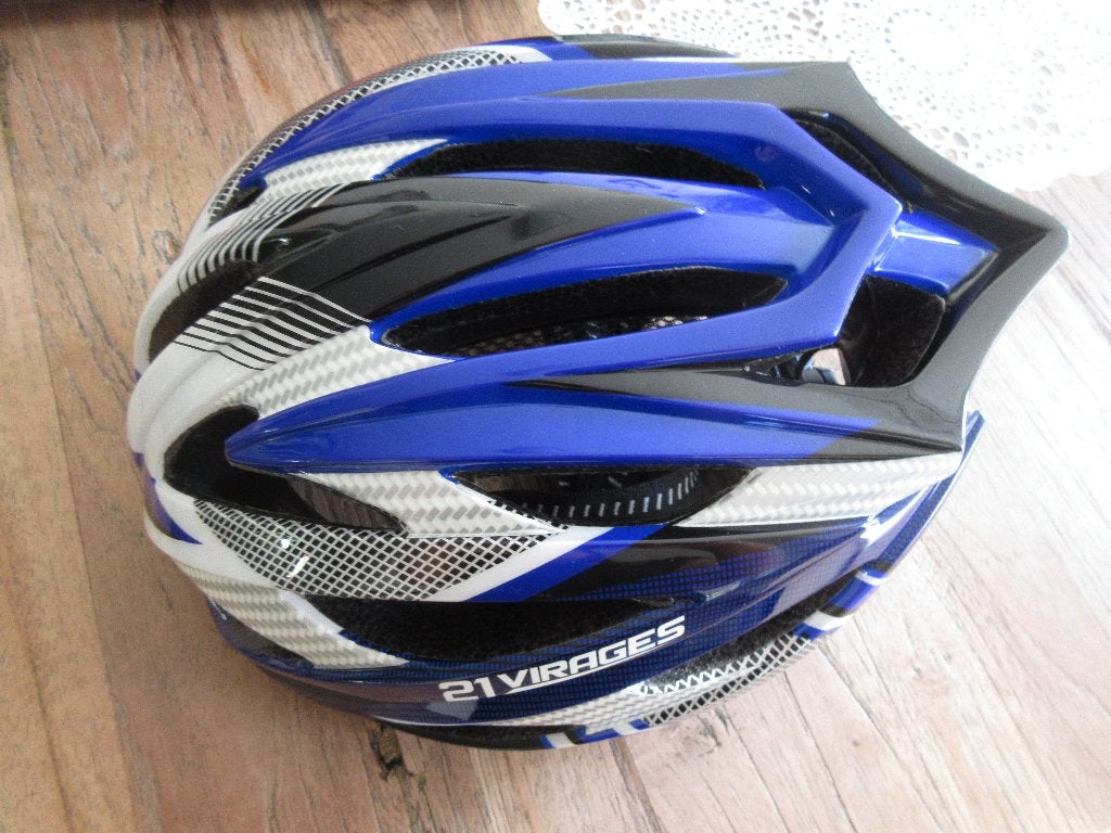 fietshelm blauw S/M, fiets helm, Ophalen of Verzenden, Zo goed als nieuw, S