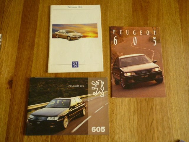Folders Peugeot 307 / 307 sw / 605, Ophalen of Verzenden, Zo goed als nieuw, Peugeot