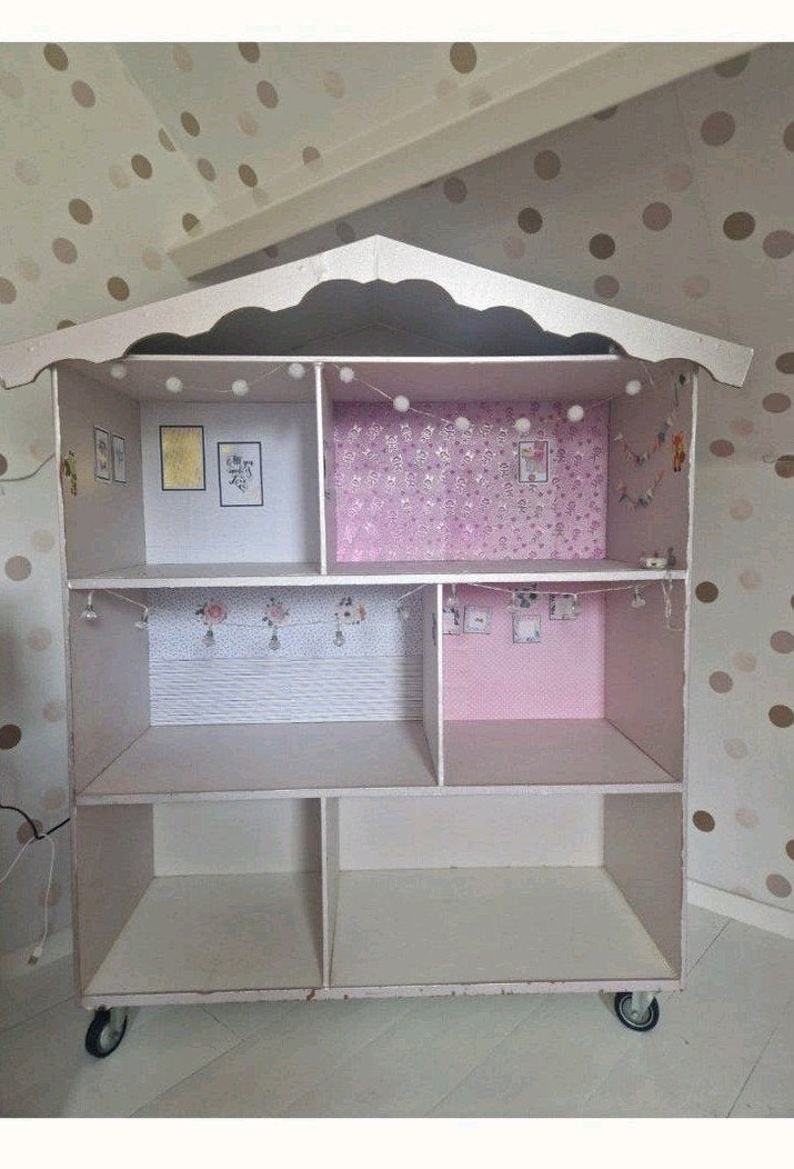 prachtig groot handmade barbiehuis, Kinderen en Baby's, Ophalen, Gebruikt, Poppenhuis