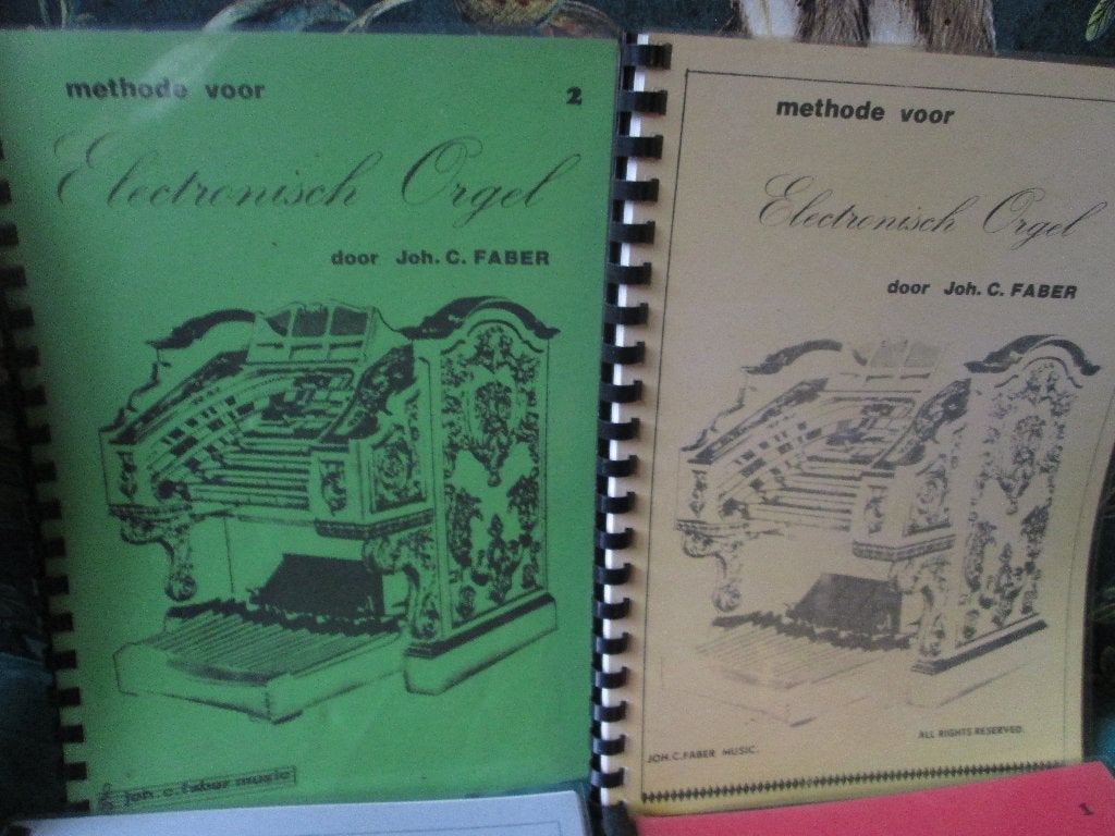 4 x Bladmuziek Electronisch Orgel Joh C Faber 1-2-6-8, Muziek en Instrumenten, Orgel, Gebruikt, Klassiek, Ophalen of Verzenden