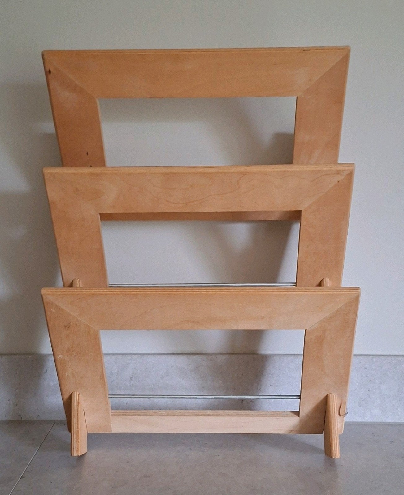 Vintage IKEA Klippa wandrek / tijdschriftenrek (jaren 80/90), Gebruikt, Geschikt voor vinyl, Ophalen of Verzenden, Mid-century modern
