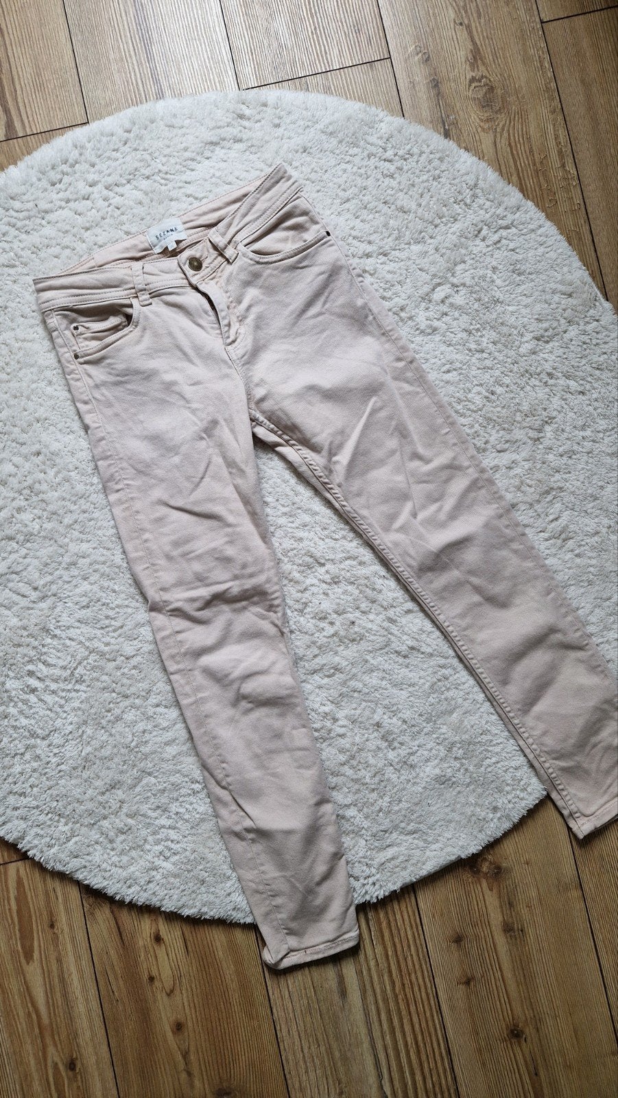 Sezane beige broek 26/ s, Beige, Ophalen of Verzenden, Maat 36 (S), Lang