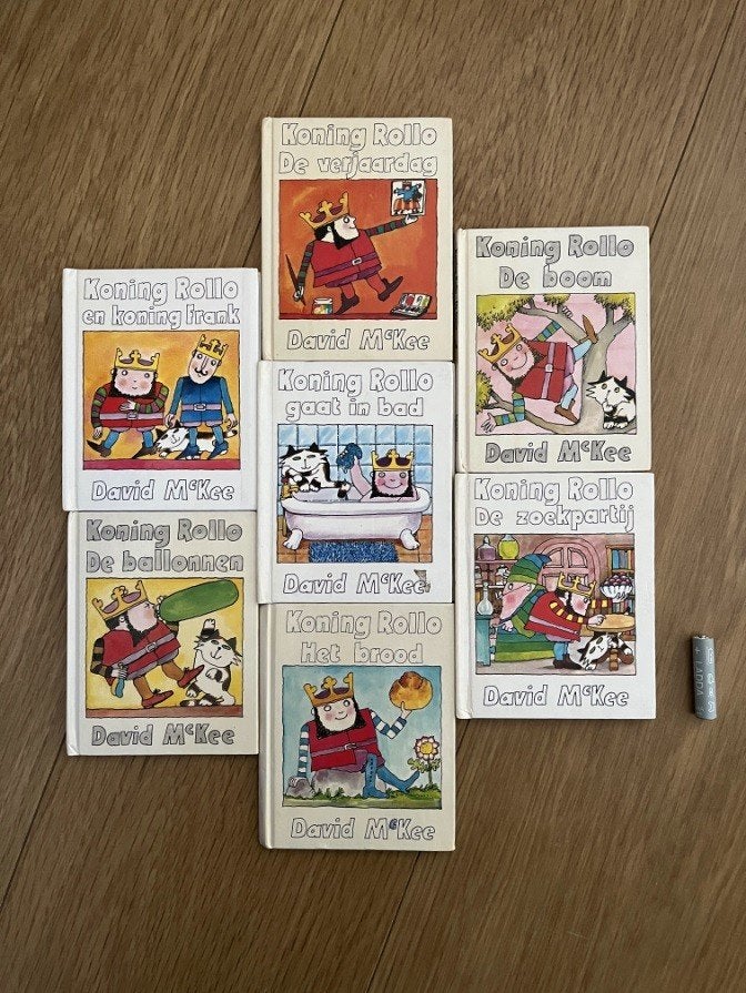 David McKee Koning Rollo boekjes prentenboekjes, Ophalen of Verzenden, Gelezen