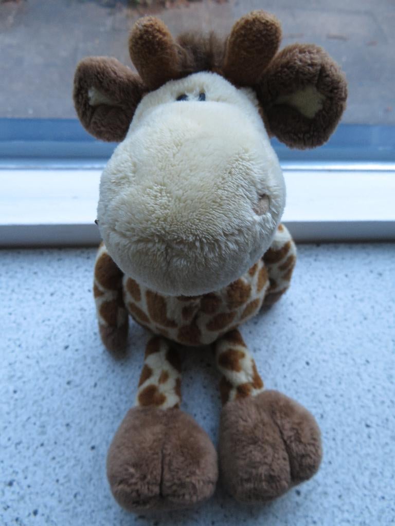 Giraffe of giraf merk NICI meet ca 30 cm totaal, NICI, Overige typen, Wasbaar, Ophalen of Verzenden
