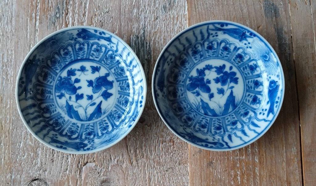 Twee Chinese kangxi schotels in perfecte staat, Antiek en Kunst, Ophalen of Verzenden