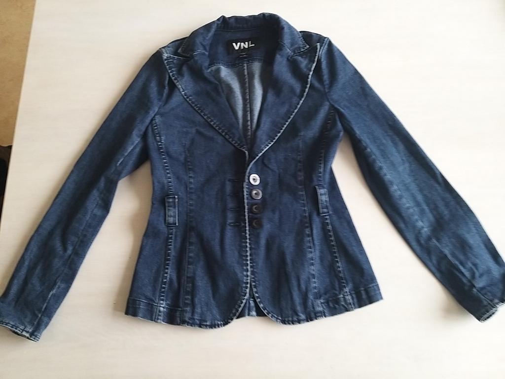 Vanilia denimcolbert s, Blauw, Vanilia, Ophalen of Verzenden, Zo goed als nieuw