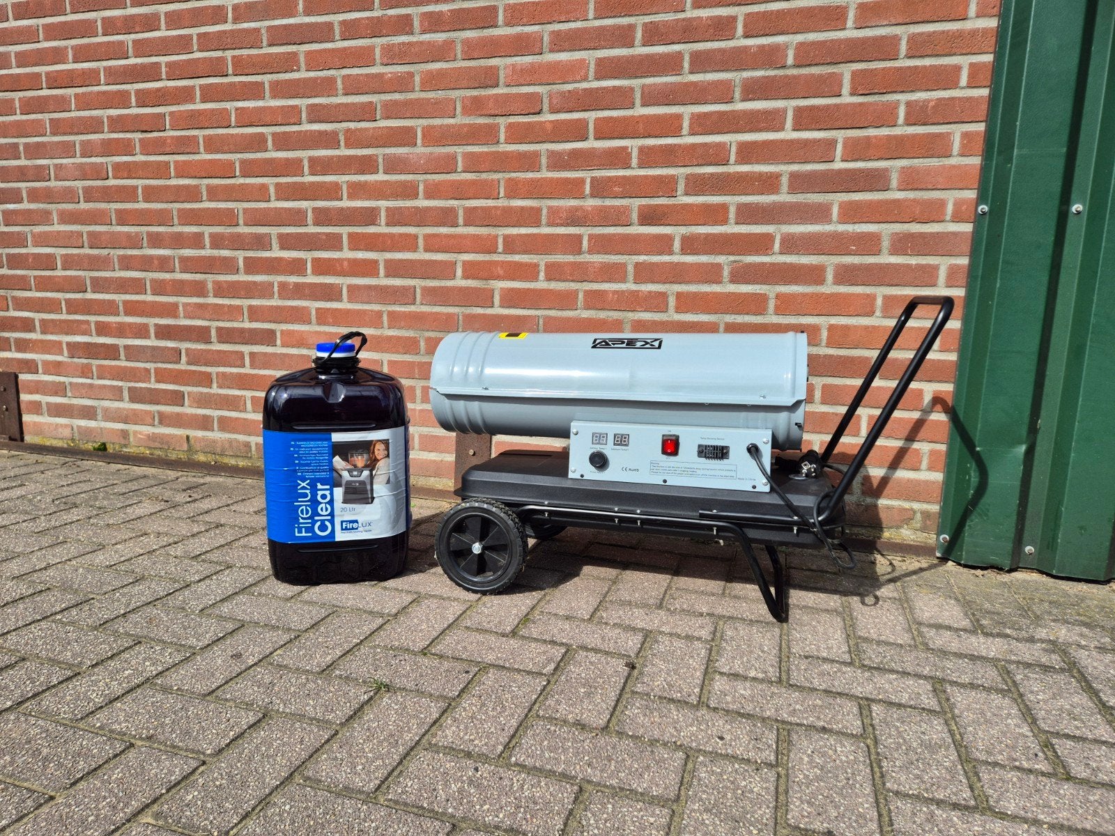 Apex heteluchtkanon met Firelux Clear brandstof, Ophalen, 30 tot 80 cm, Kachel, Zo goed als nieuw