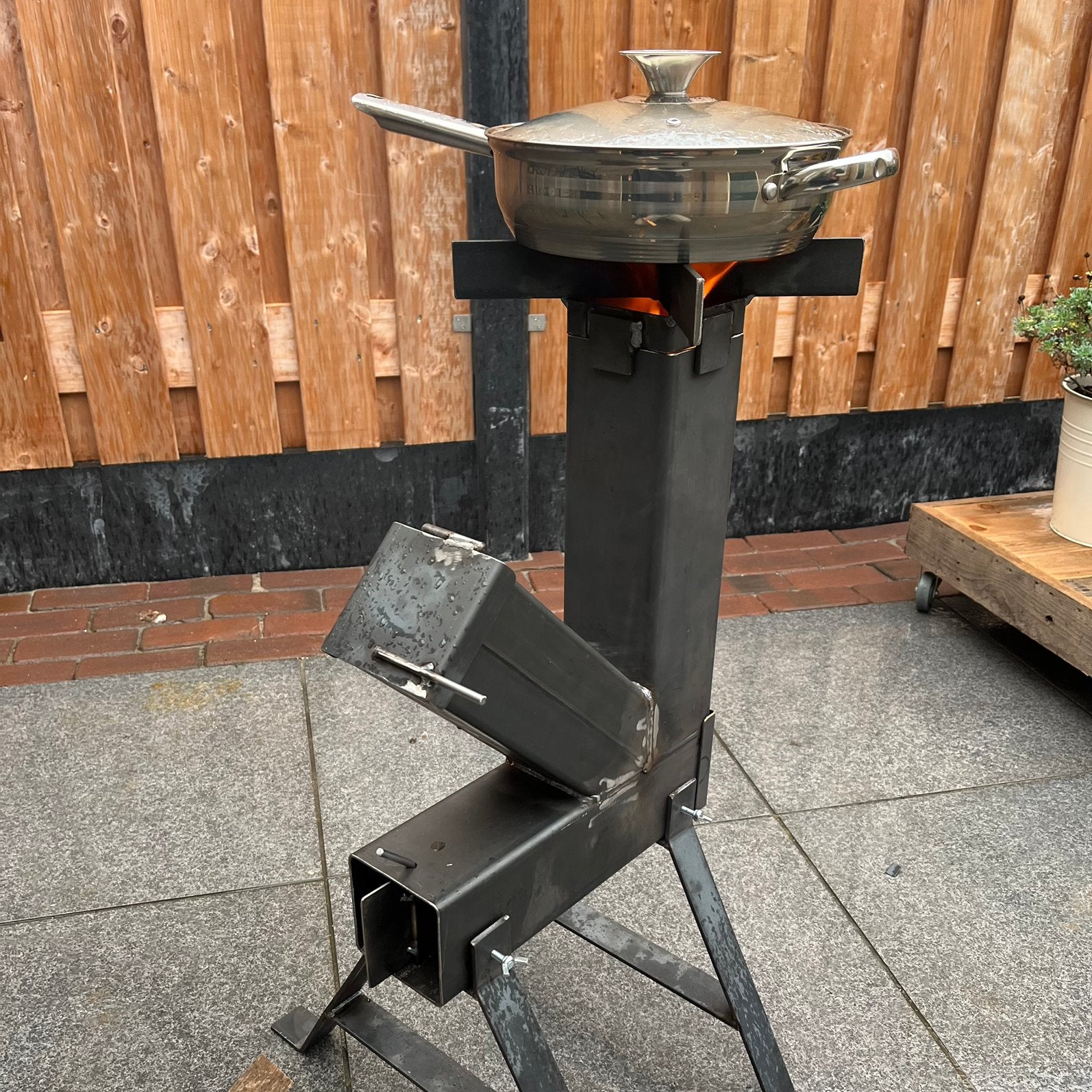 De Rocketstove 100, onafhankelijk koken!, Tuin en Terras, Ophalen of Verzenden, Nieuw
