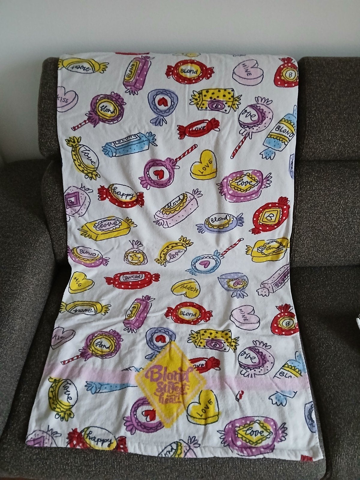 Badhanddoek / badlaken Blond Amsterdam Sweetheart 127x70 cm, Gebruikt, Meerkleurig, Overige merken, Badlaken