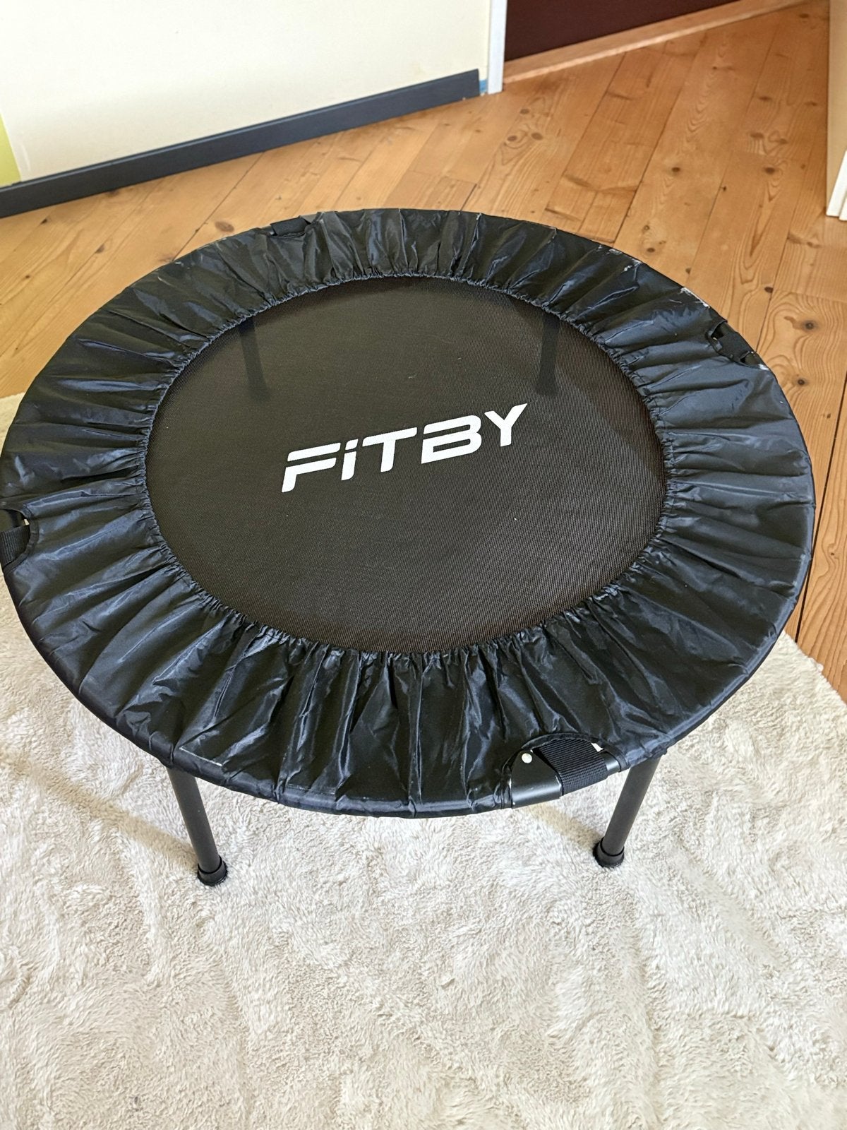 FITBY Mini Trampoline met Handvat - Zwart, Ophalen, Zo goed als nieuw