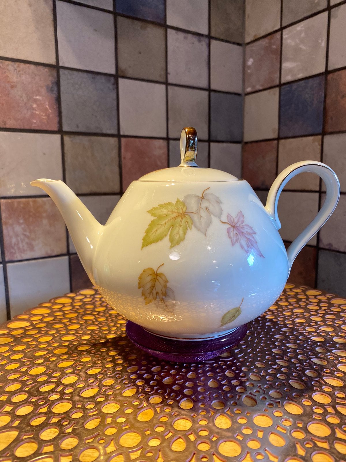 Bavaria 122,vintage theepot,hoog 16 cm,van tuit t/m oor 24 c, Antiek en Kunst, Antiek | Servies los, Ophalen of Verzenden