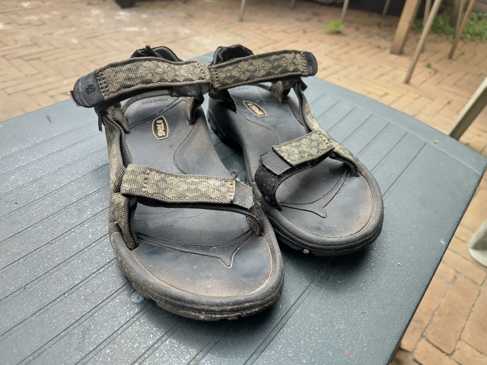 Teva sandalen maat 38, Bruin, Sandalen of Muiltjes, Ophalen of Verzenden, Gedragen