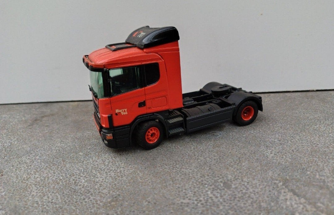 Tekno Scania Harry Vos Nieuwstaat, Hobby en Vrije tijd, Ophalen of Verzenden, Zo goed als nieuw, Bus of Vrachtwagen, Tekno