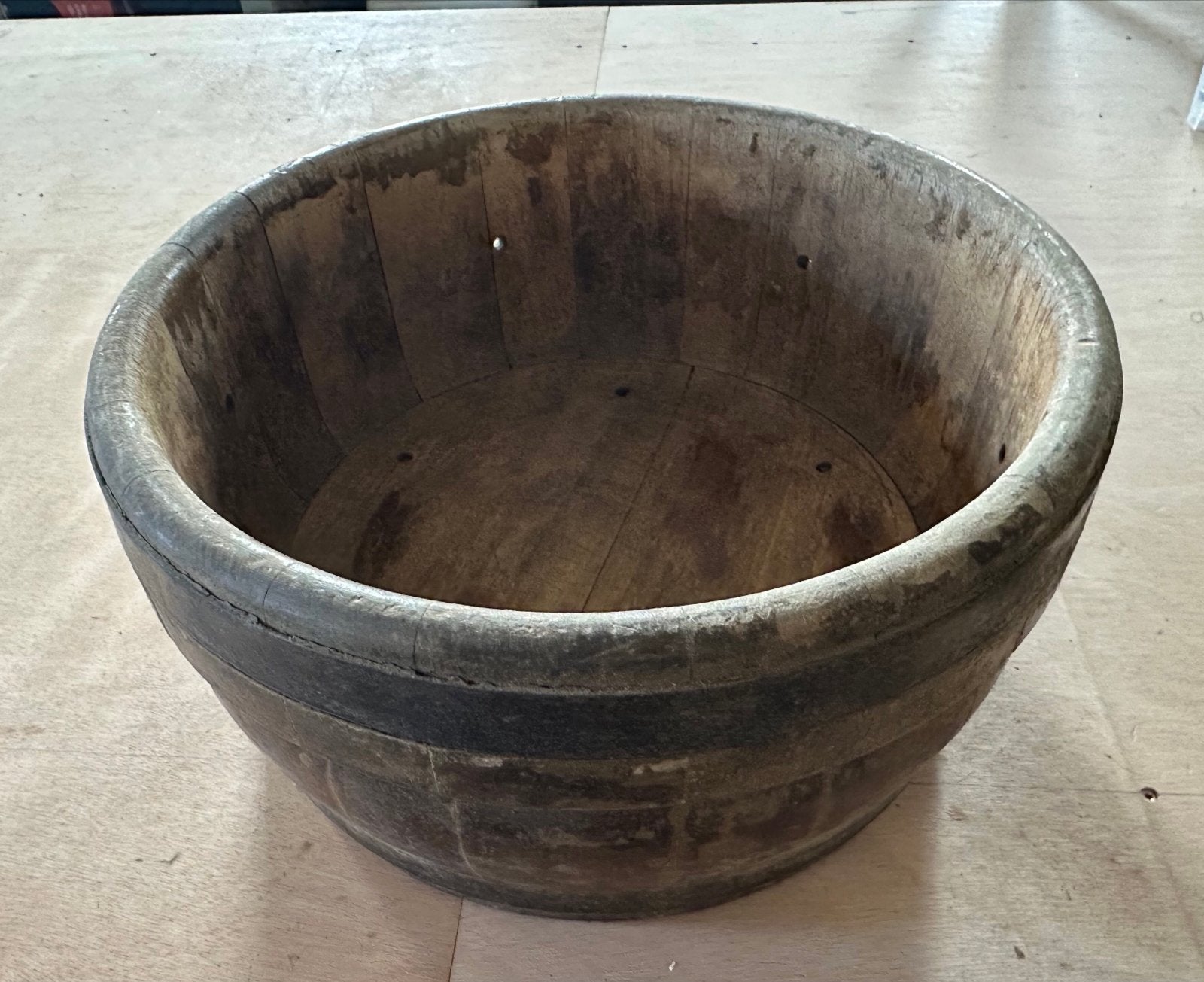 Antieke houten kaasvat - Decoratief object, Ophalen