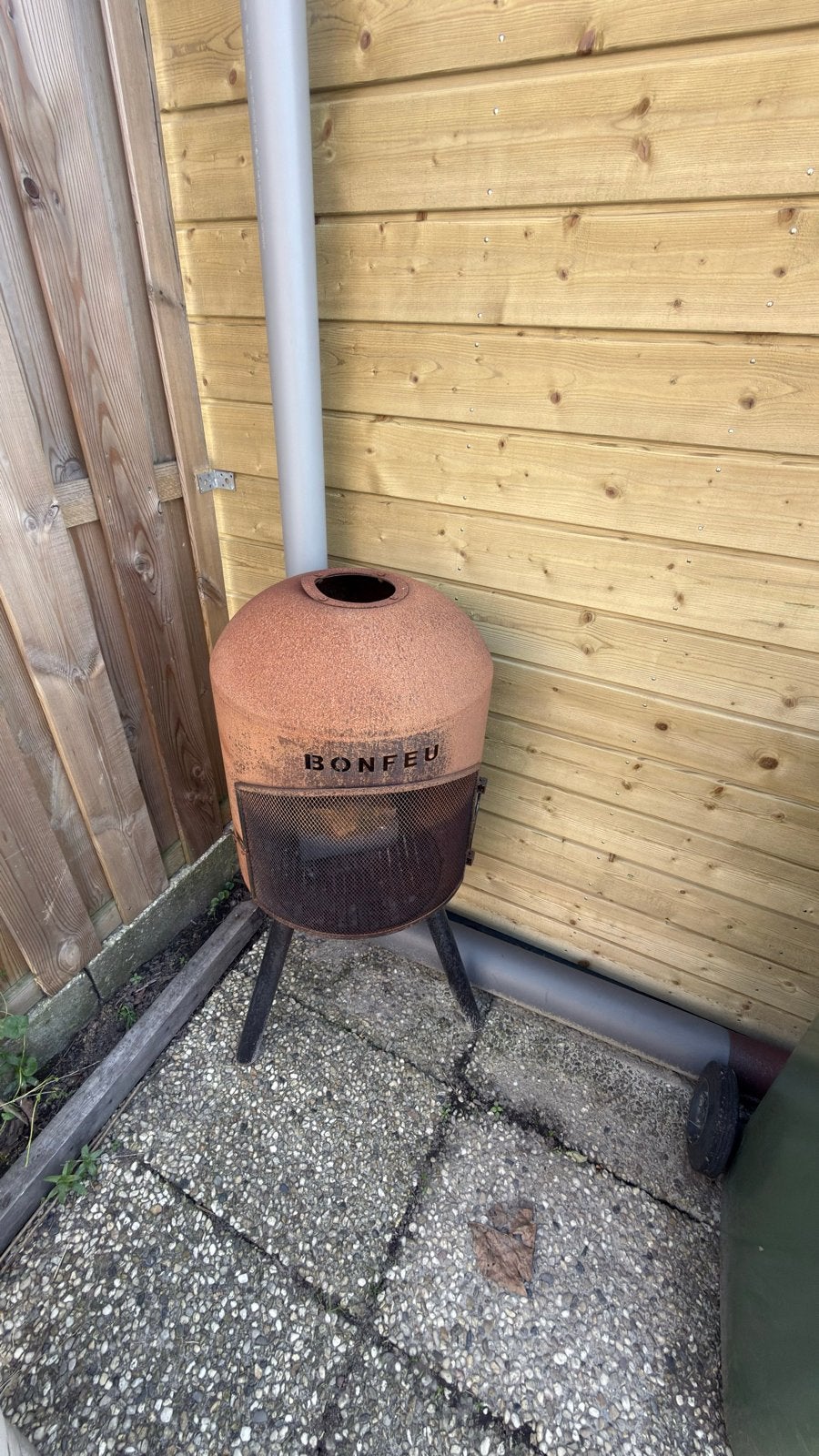 Bonfeu kachel, Tuin en Terras, Ophalen, Gebruikt, Vuurton