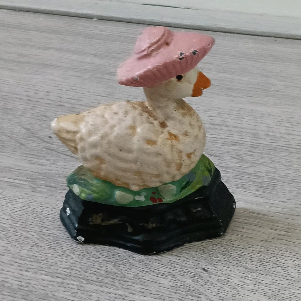 Tinnen deurstopper gans 10 cm, Antiek en Kunst, Ophalen of Verzenden