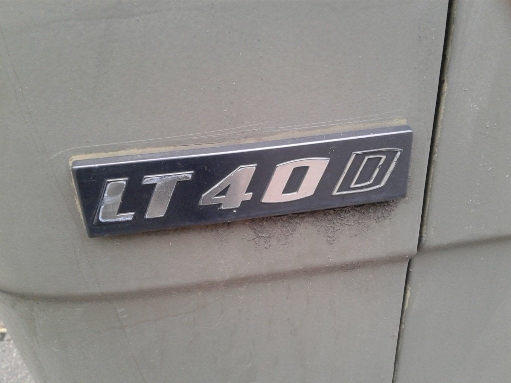 Typeplaatje vw volkswagen lt mk1 lt40d 1981, Volkswagen, Rechts, Nieuw, Ophalen of Verzenden