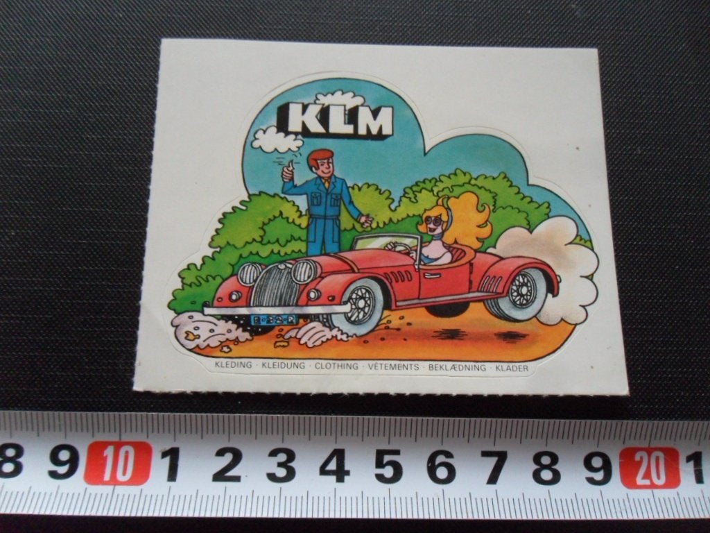 sticker KLM Kleding  BV061, Ophalen of Verzenden, Zo goed als nieuw