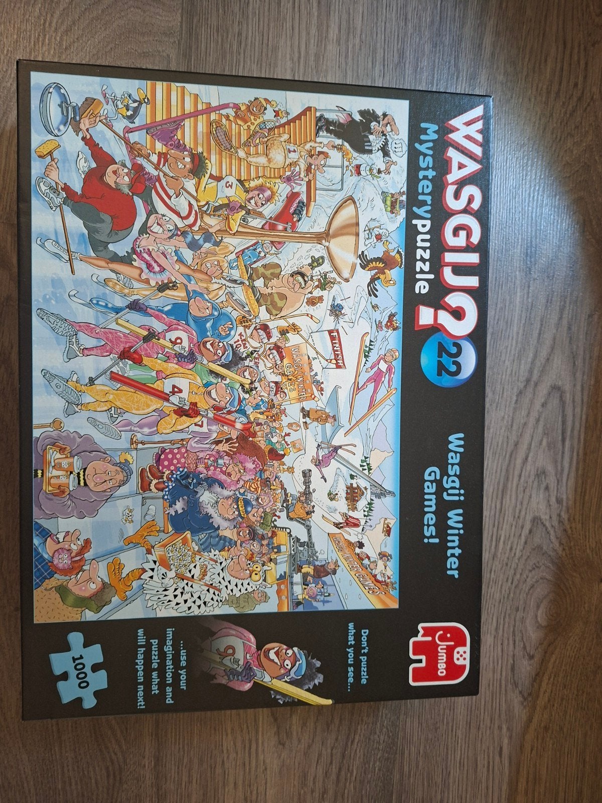 Wasgij Mysterypuzzel 22: Winterspelen 1000 stukjes, Ophalen of Verzenden, 500 t/m 1500 stukjes, Zo goed als nieuw, Legpuzzel