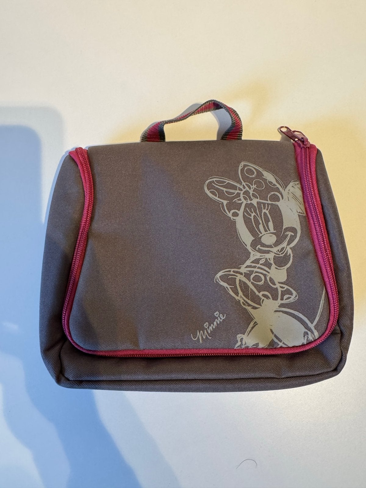 Minnie Mouse kinder ophangbare Toilettas - Grijs/Roze New, Ophalen of Verzenden, Nieuw, Grijs, Jongen of Meisje
