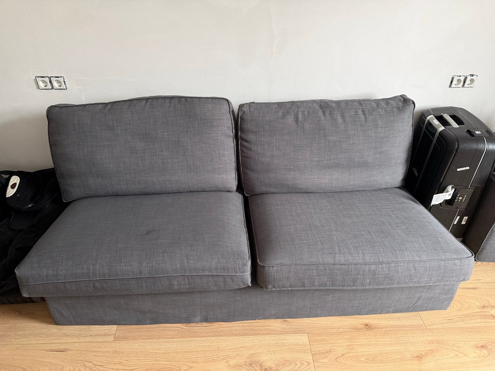 IKEA KIVIK Bank - Comfortabele 2-zitsbank in grijs, Ophalen, Gebruikt, 150 tot 200 cm, Tweepersoons