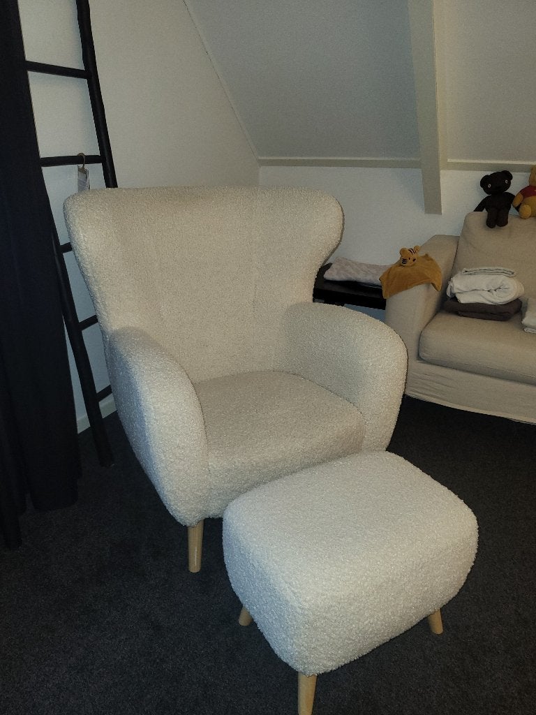 Fauteuil met hocker, Ophalen, Gebruikt, Overige kleuren, Eén