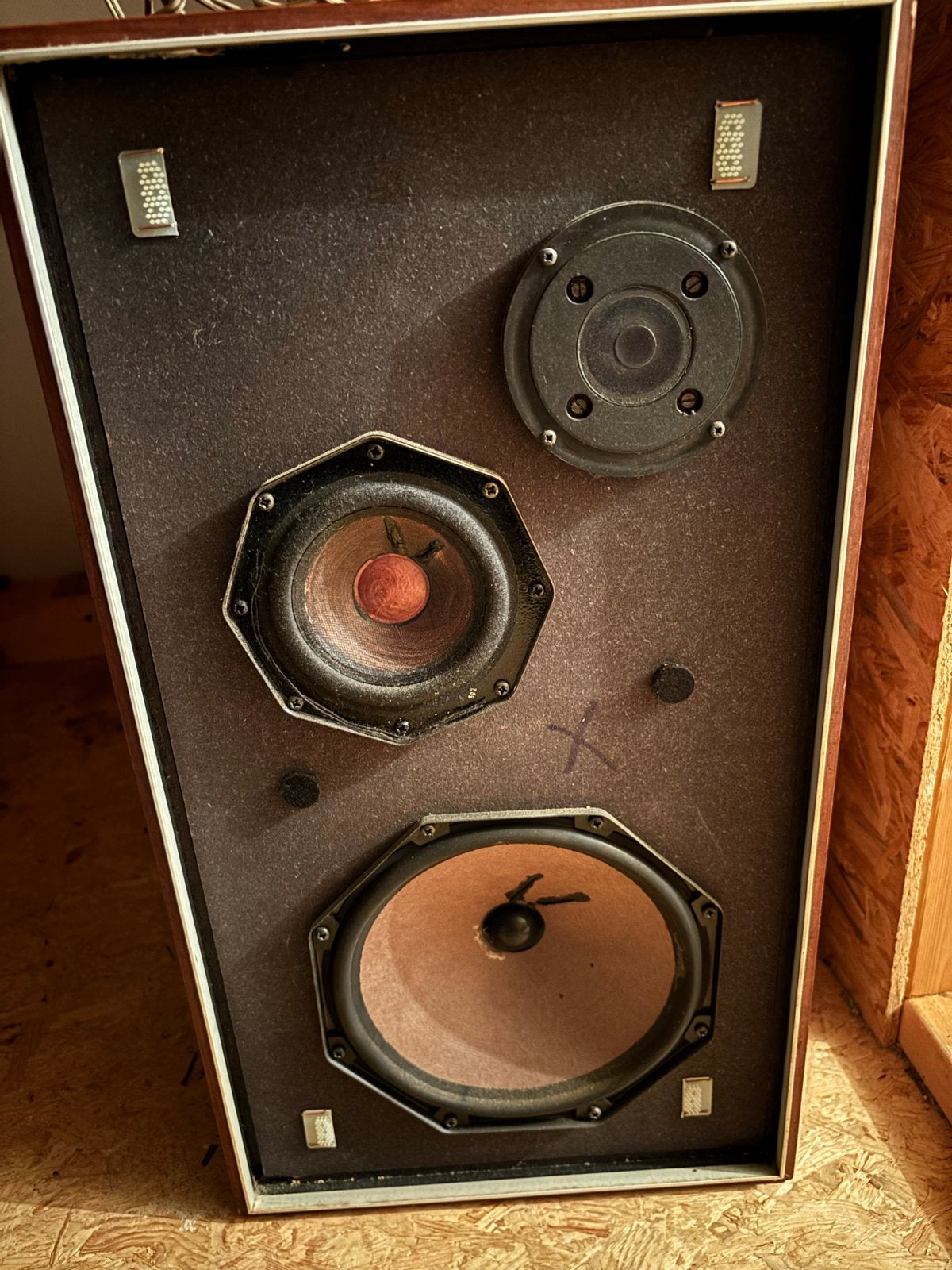 Vintage Aristona Hifi Stereo Luidsprekers SA5420/21Z, Audio, Tv en Foto, Luidsprekers, Ophalen, Philips, Gebruikt, Minder dan 60 watt