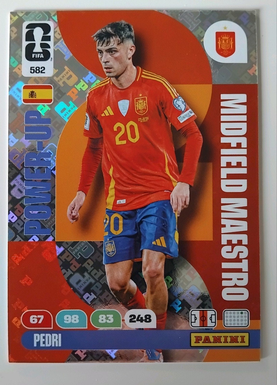 Panini Adrenalyn WK 2026 #582 Pedri Spanje Midfield Maestro, Ophalen, Nieuw, Buitenlandse clubs, Poster, Plaatje of Sticker