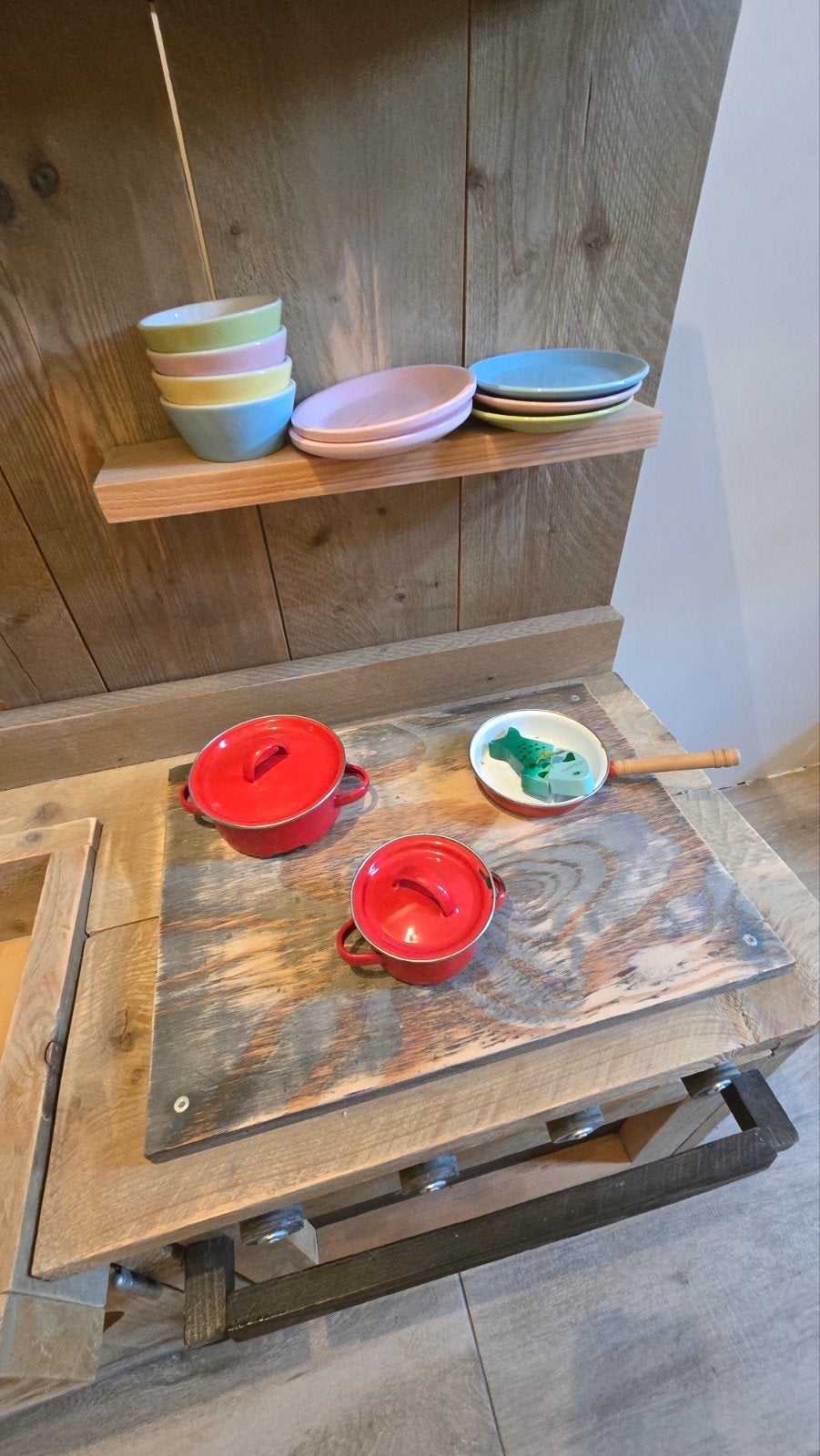 Foto 4 van Houten speelkeuken met accessoires