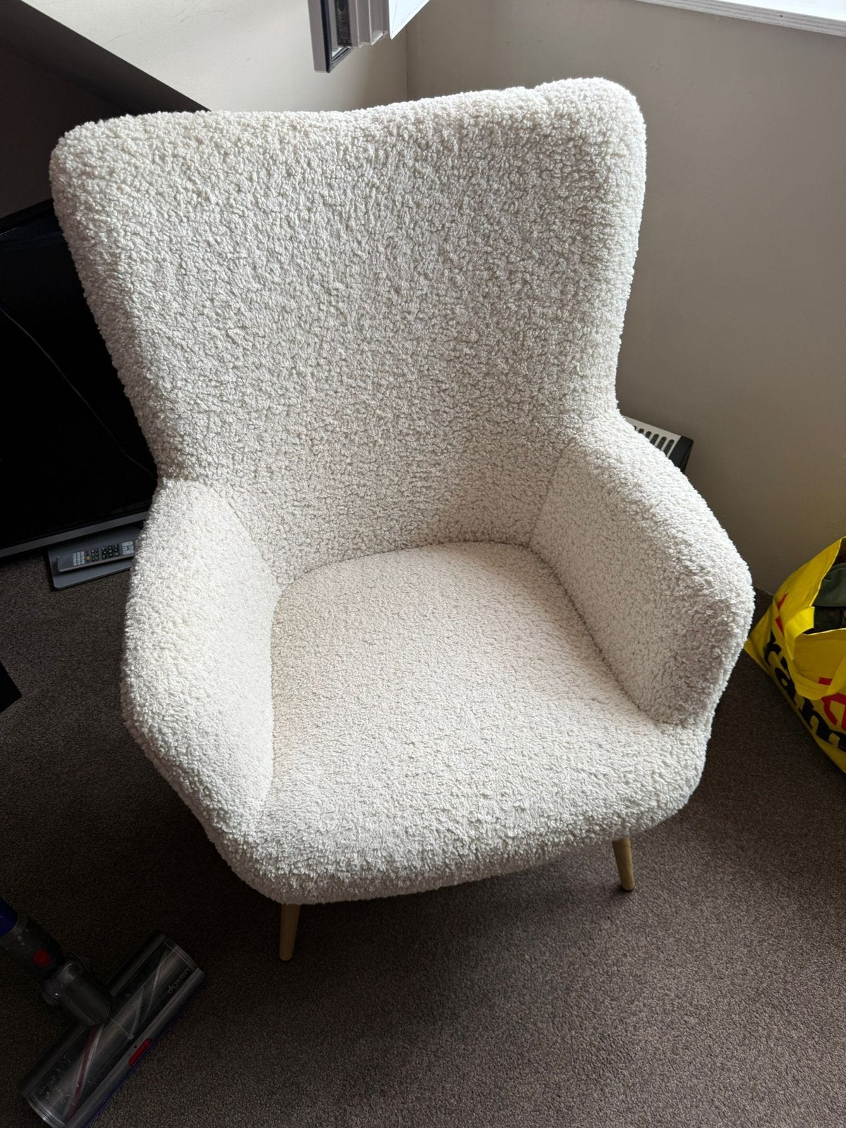 teddy stoel voor babykamer, Ophalen, Gebruikt, Wit, Eén
