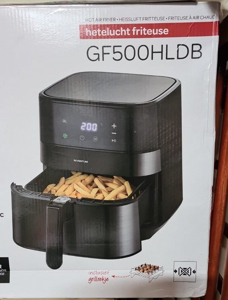 Airfryer Inventum GF500HLDB, Ophalen of Verzenden, Nieuw, Airfryer, 1500 gram of meer
