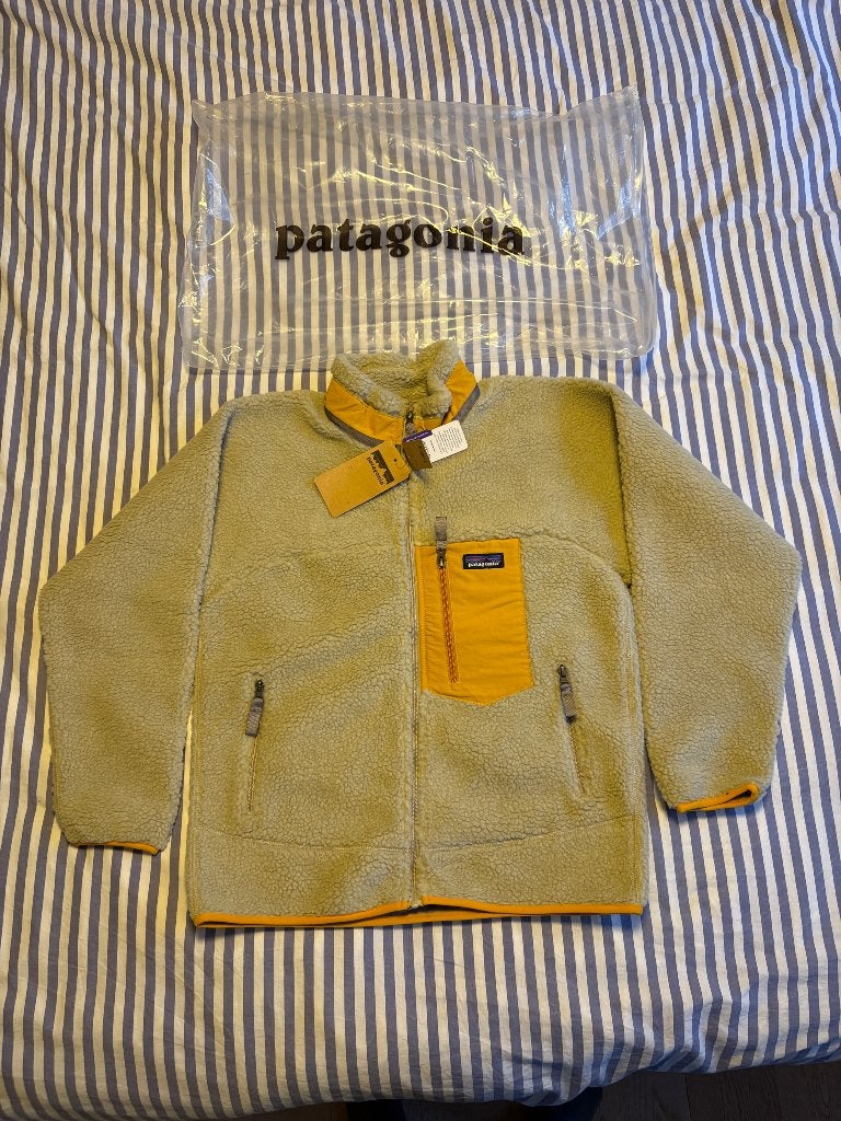 Patagonia CLASSIC RETRO-X - Fleecejas, Maat 48/50 (M), Geel, Nieuw, Ophalen of Verzenden
