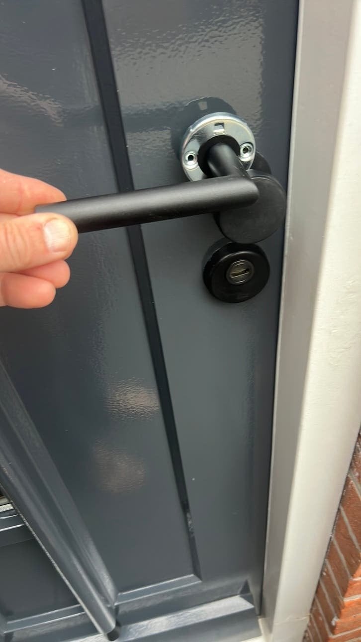 Zwarte Tavira Deurklink Permafix Klasse 3, Doe-het-zelf en Verbouw, Hang- en Sluitwerk, Ophalen of Verzenden, Nieuw, Overige materialen