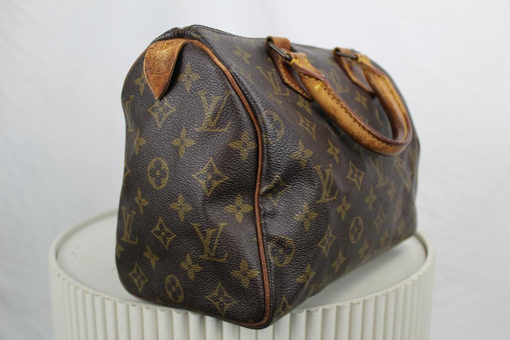 Louis Vuitton Speedy 25 - 1115, Sieraden, Tassen en Uiterlijk, Tassen | Damestassen, Gebruikt, Bruin, Ophalen of Verzenden, Lv