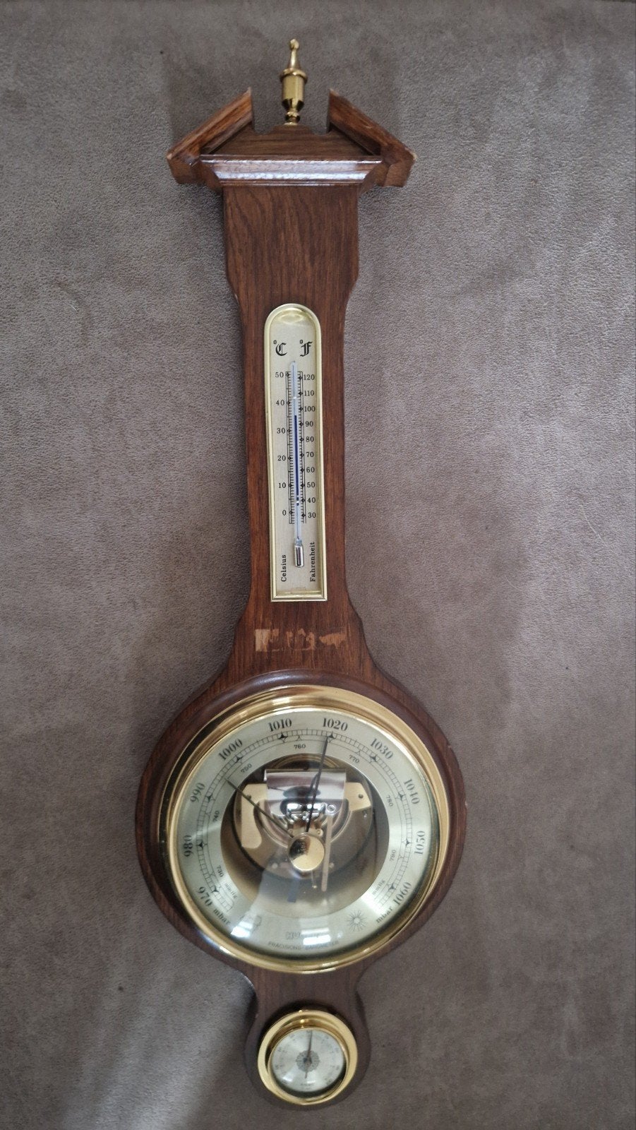 HUGER Precisie Barometer met Thermometer en Hygrometer, Ophalen, Gebruikt, Weerstation