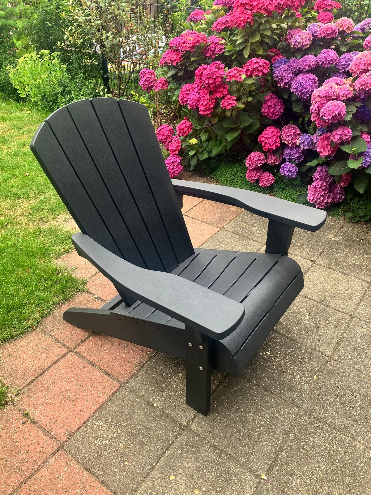 Keter Troy Tuinstoel - Comfortabele Adirondack Stijl, Tuin en Terras, Tuinstoelen, Ophalen, Kunststof, Zo goed als nieuw, Nvt